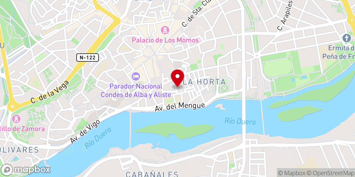 Map showing location of Iglesia Santa María de la Horta