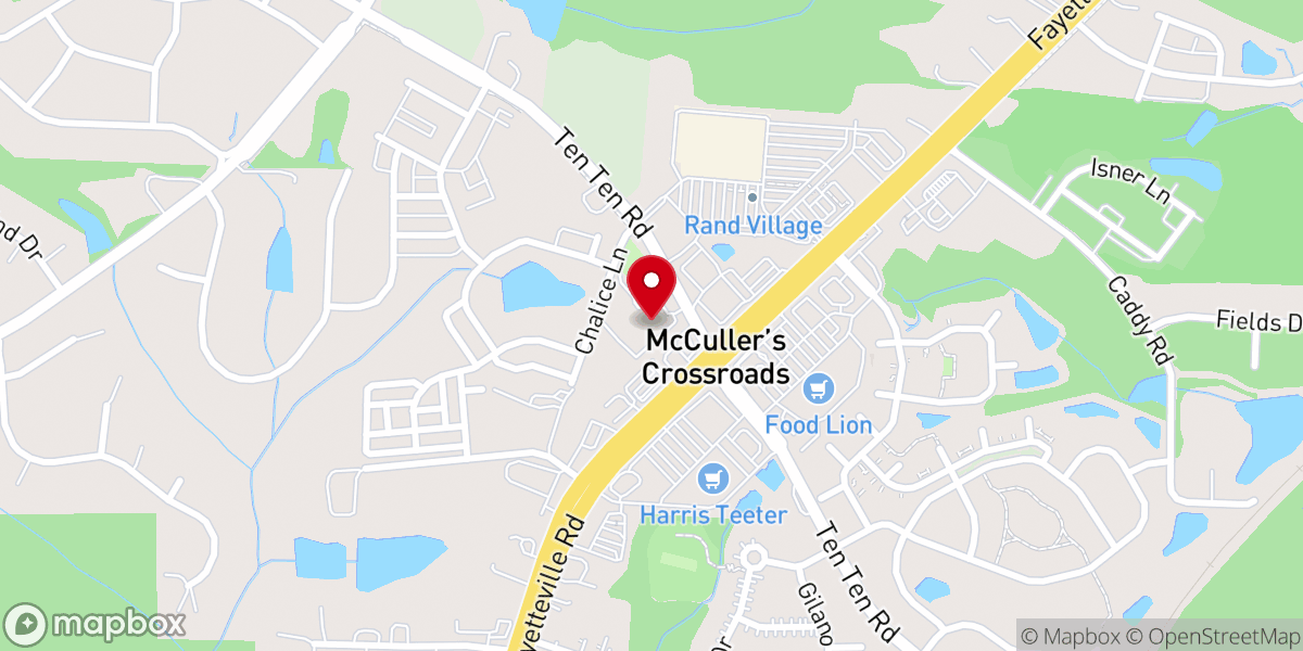 Map showing location of Calvary Raleigh Inc