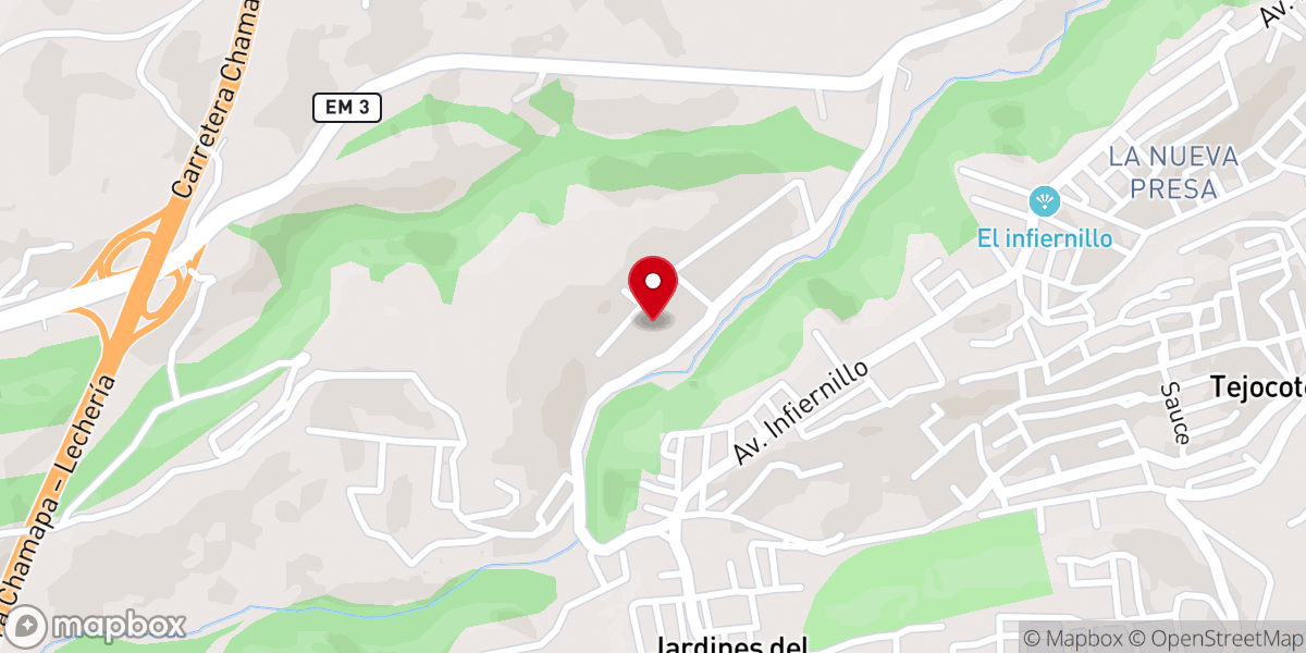 Map showing location of Aliento de Vida Getsemaní