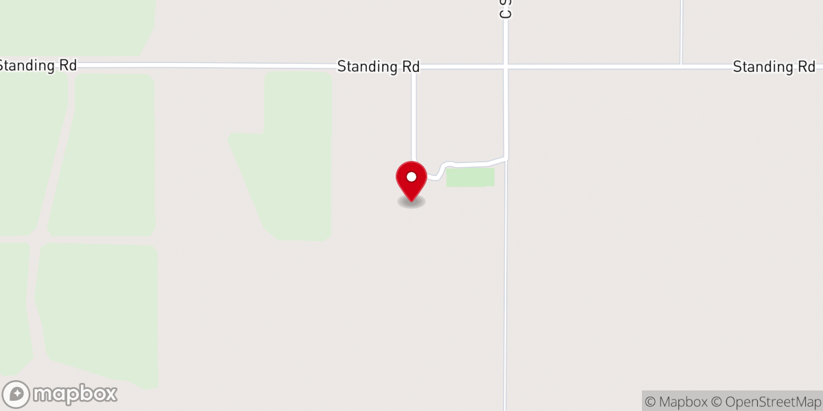 Map showing location of Oswego Church