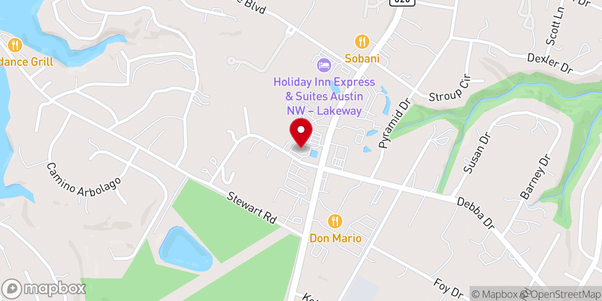 Map showing location of ACTS Church Lakeway