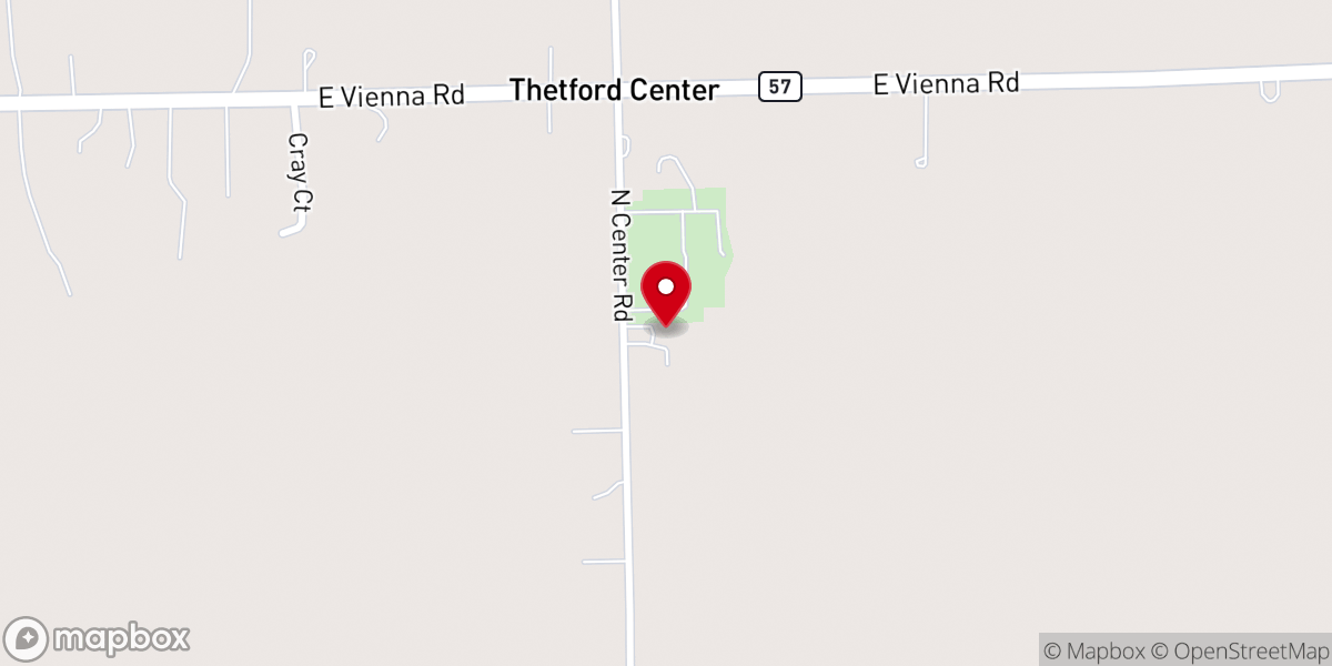 Map showing location of United In Christ UMC