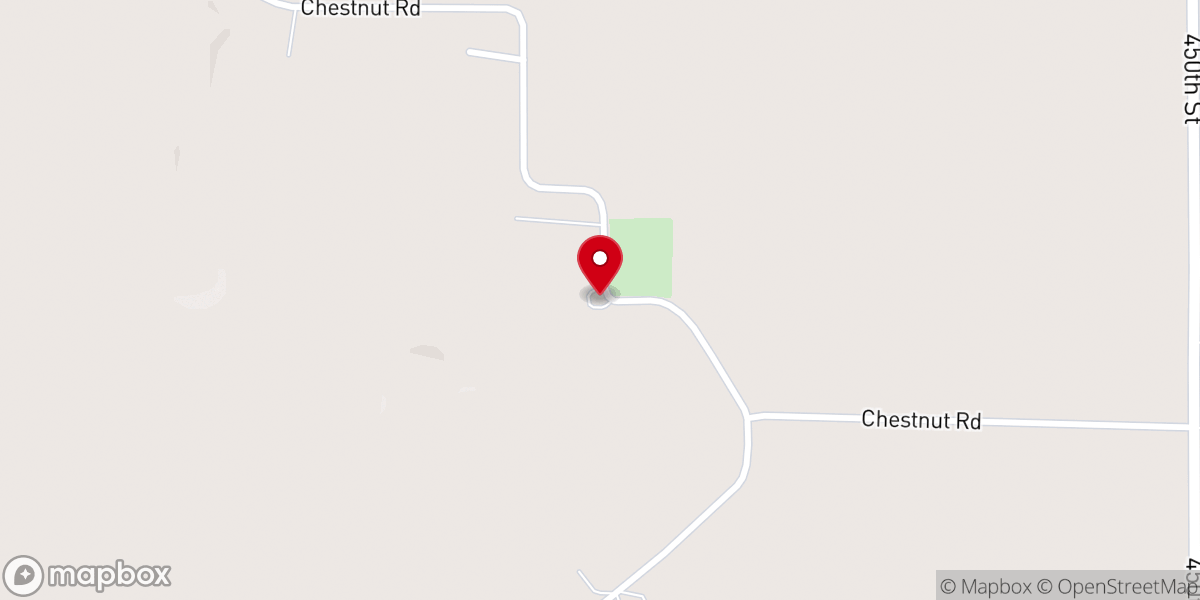 Map showing location of Wheeler Grove Church