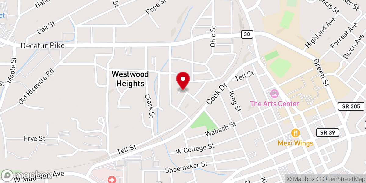 Map showing location of Grace and Mercy Ministries, Inc