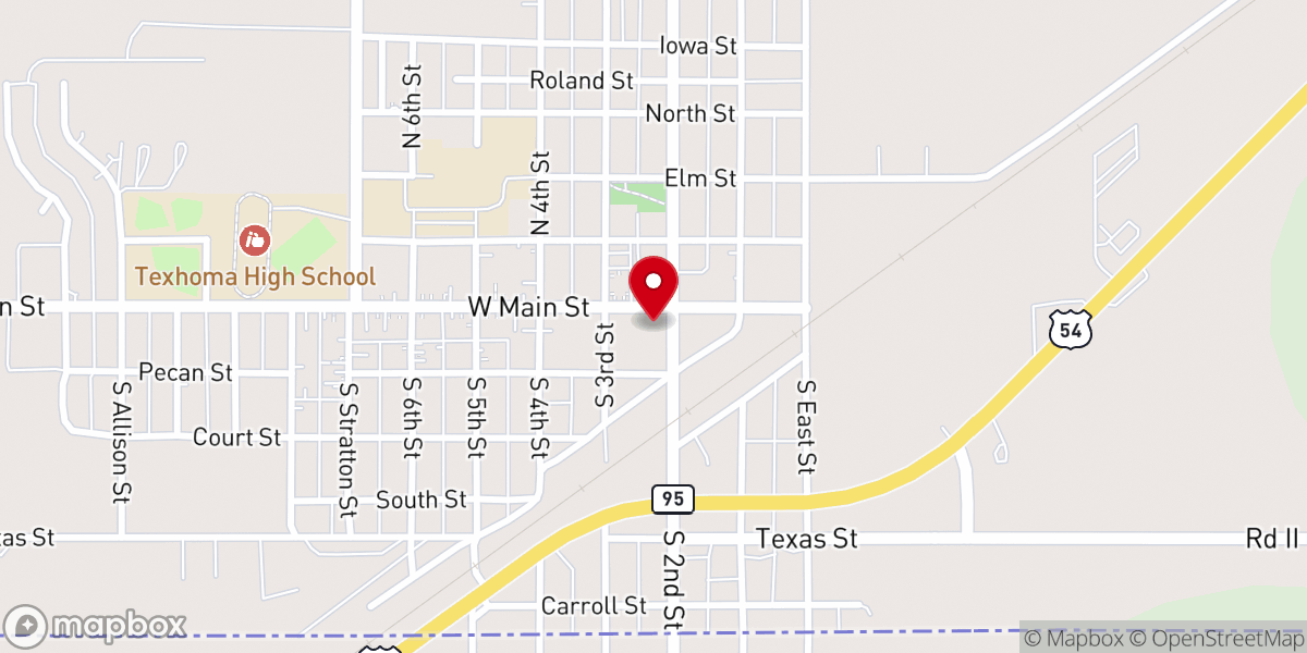 Map showing location of First Christian Church Youth Center