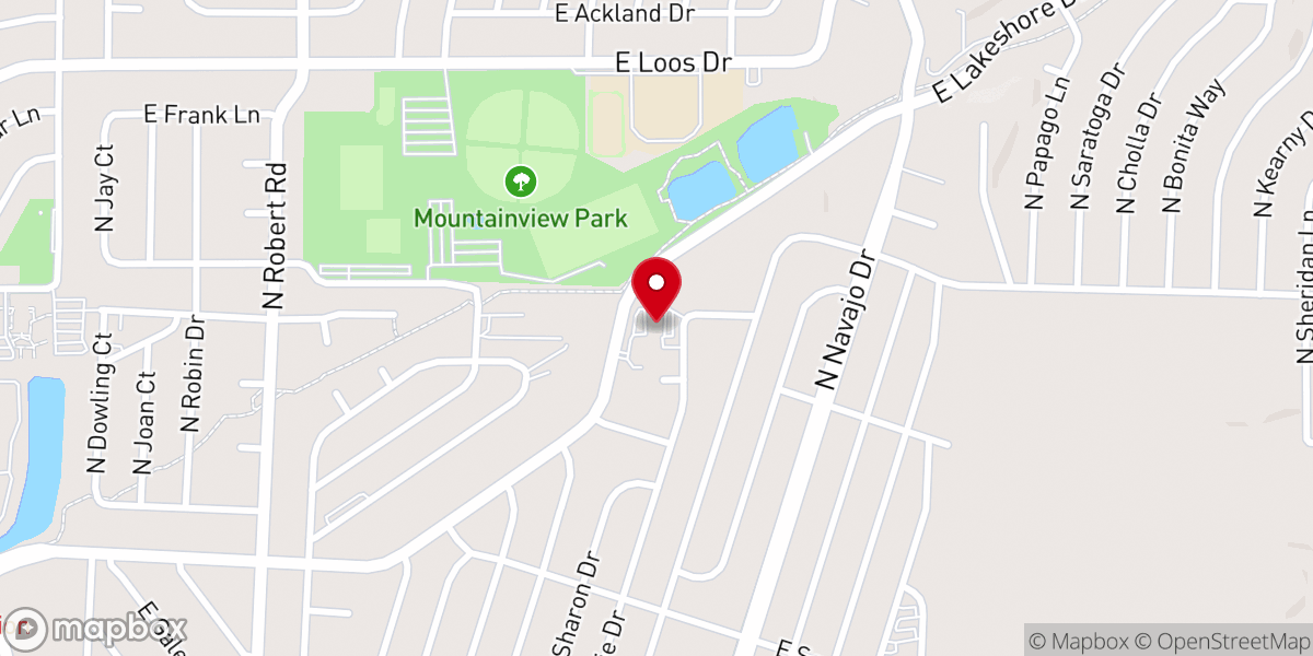 Map showing location of Trinity Lutheran Church