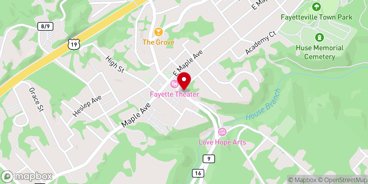 Map showing location of Faith Tabernacle Church