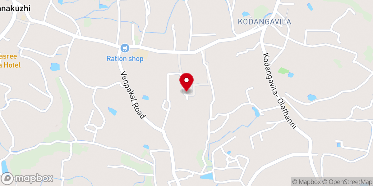 Map showing location of Kamukinkodu kochupally