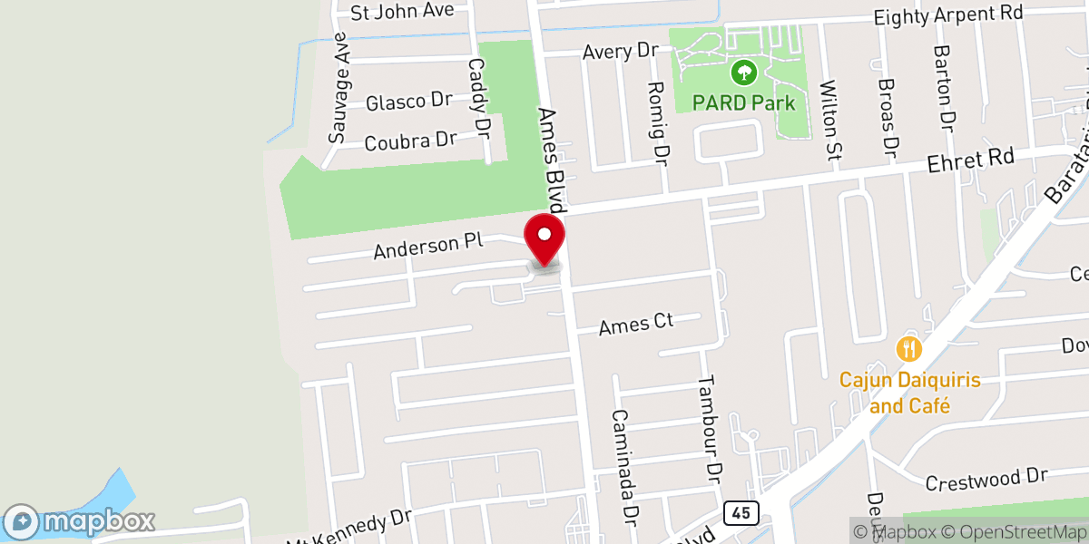 Map showing location of True Hope Church of God in Christ