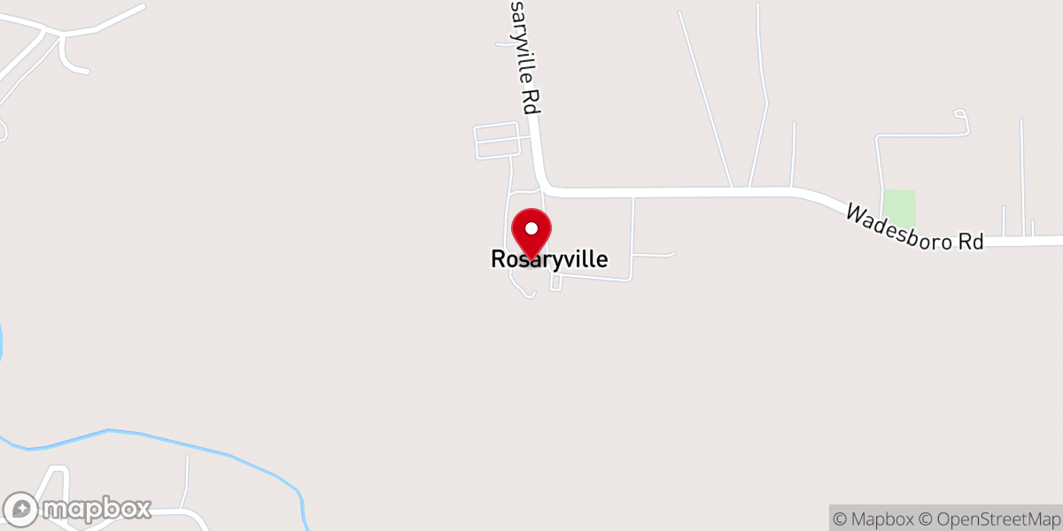 Map showing location of Rosaryville Spirit Life Center