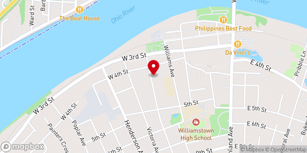 Map showing location of Christ Memorial Episcopal Church