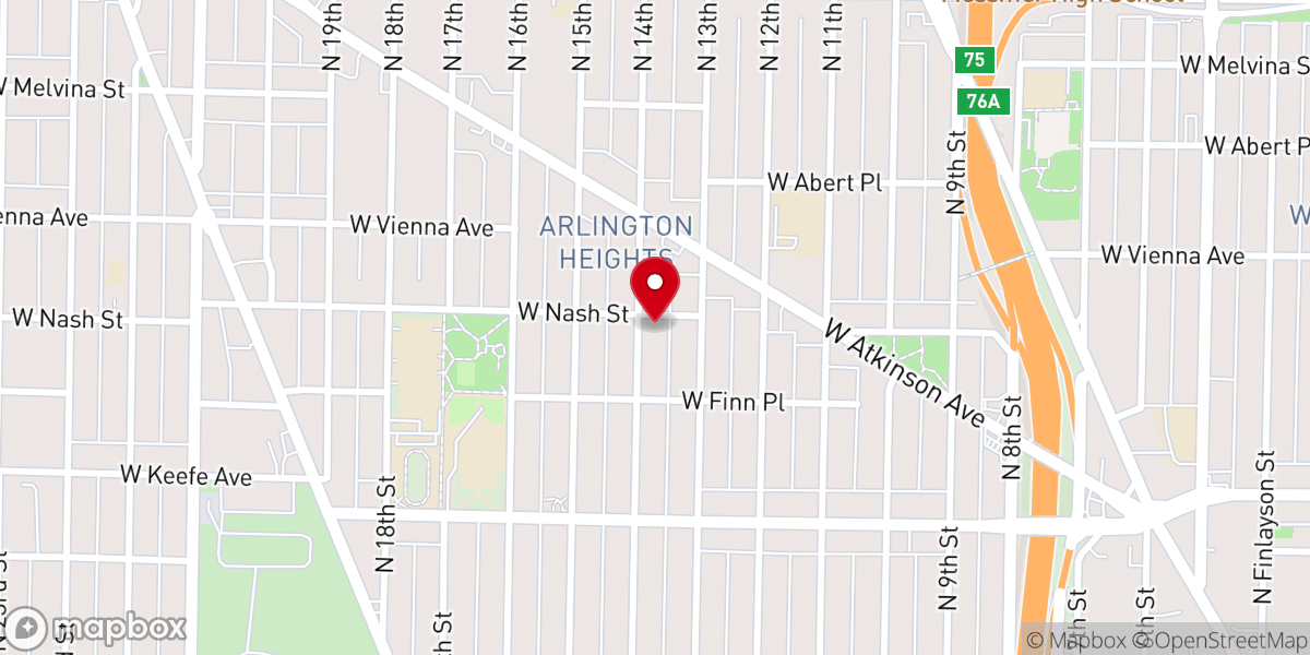 Map showing location of Greater Holy Temple Church of God in Christ