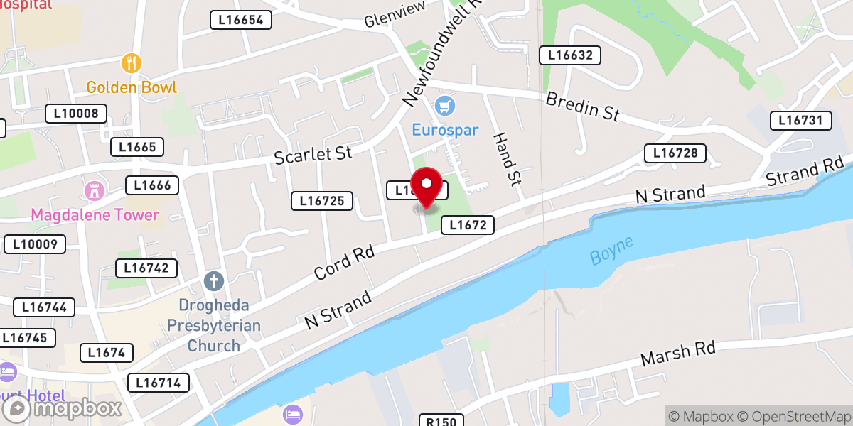 Map showing location of The Meeting Rooms