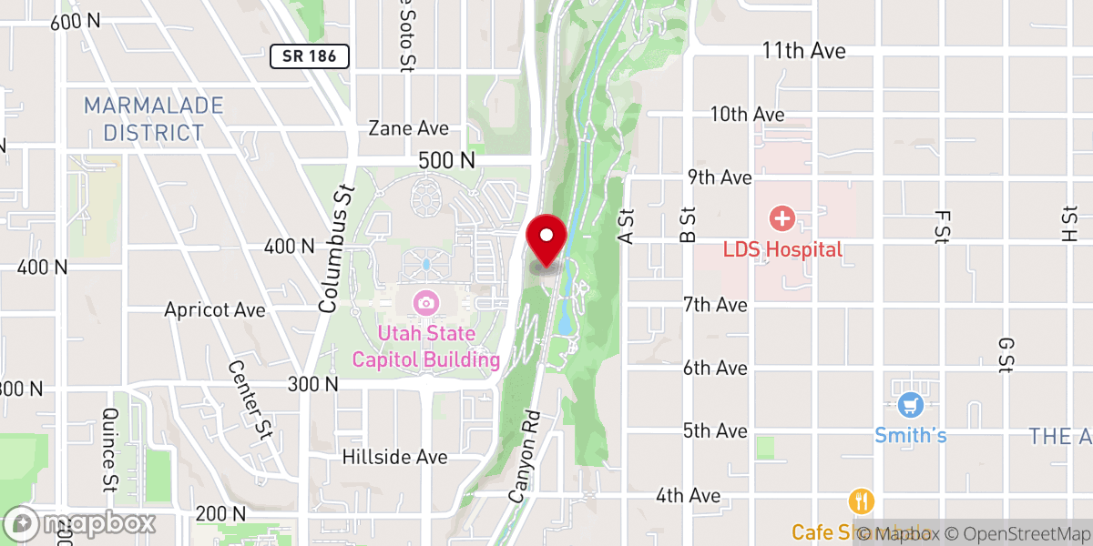 Map showing location of Memorial House