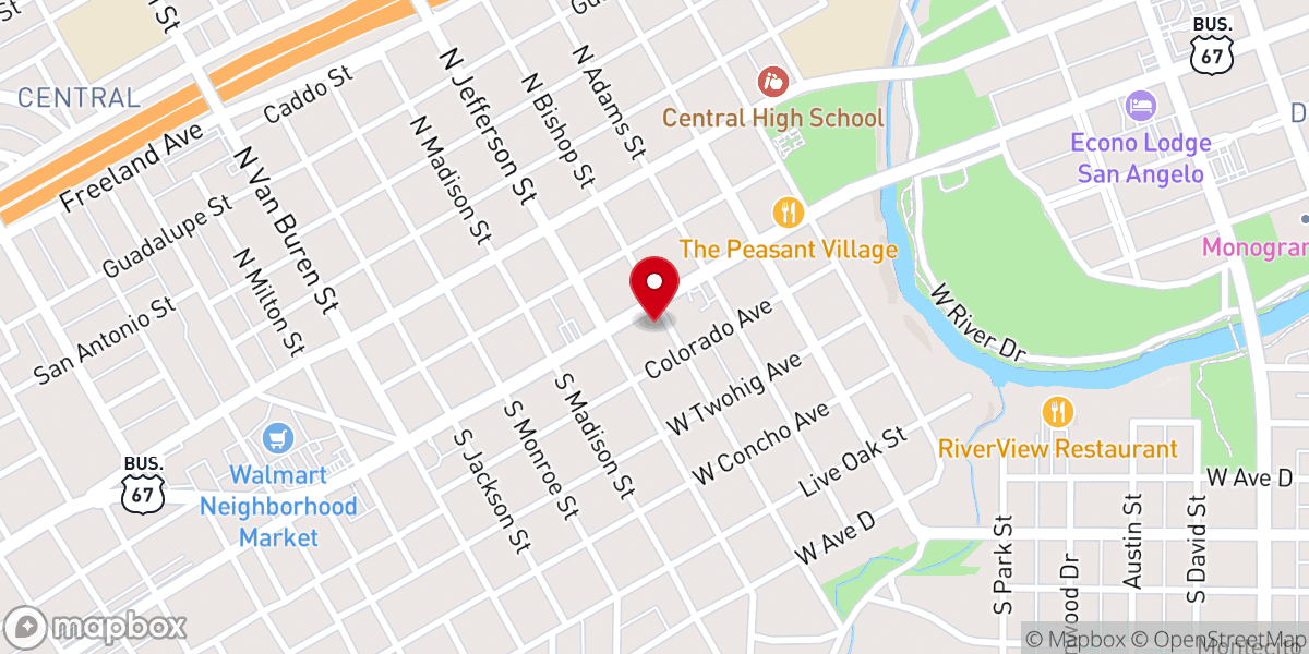 Map showing location of River City Baptist Church