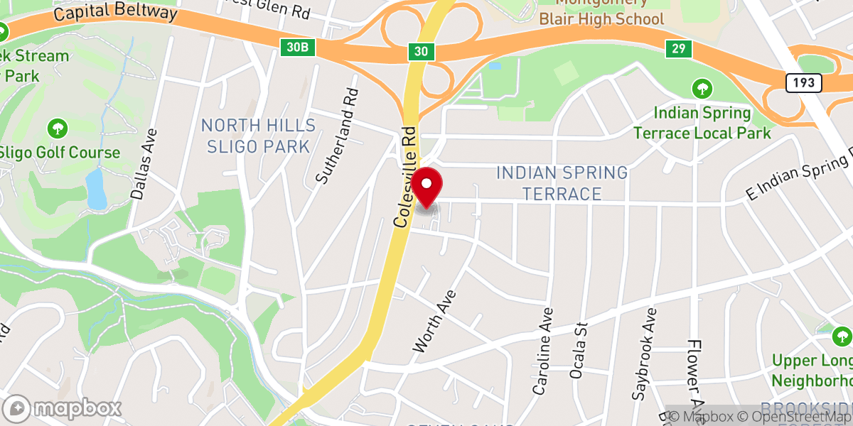 Map showing location of The Well Community Church