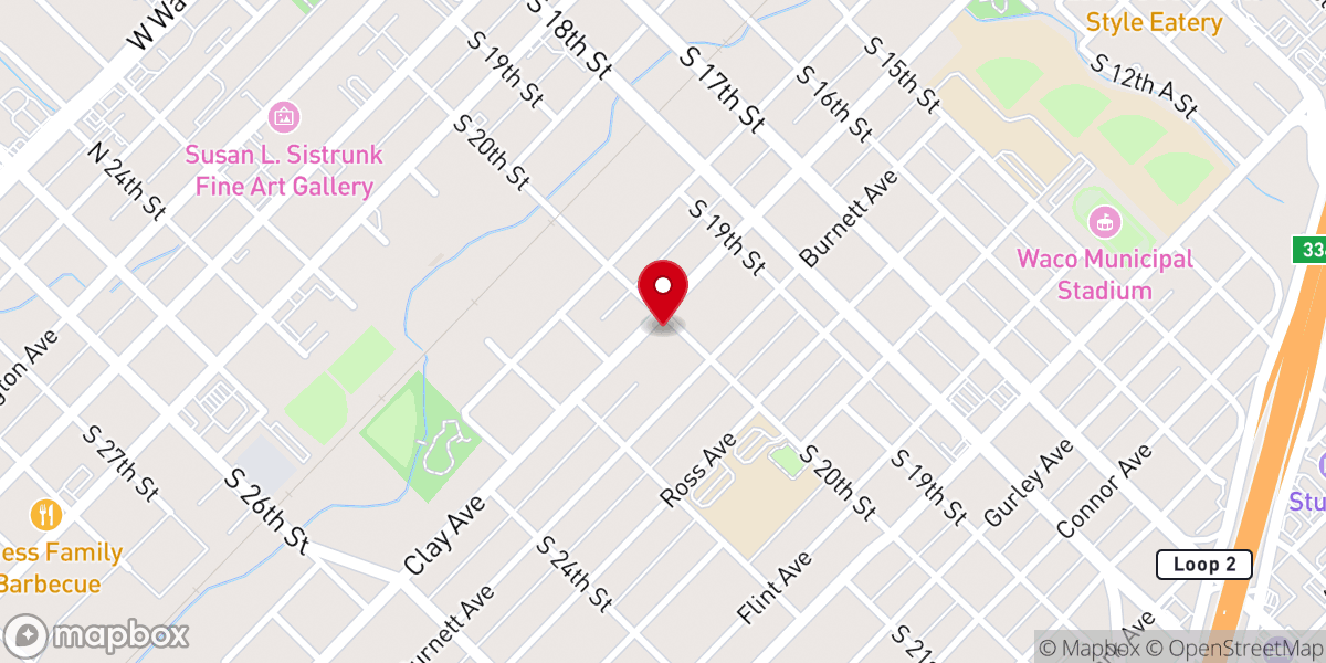 Map showing location of St Mark Lutheran Church