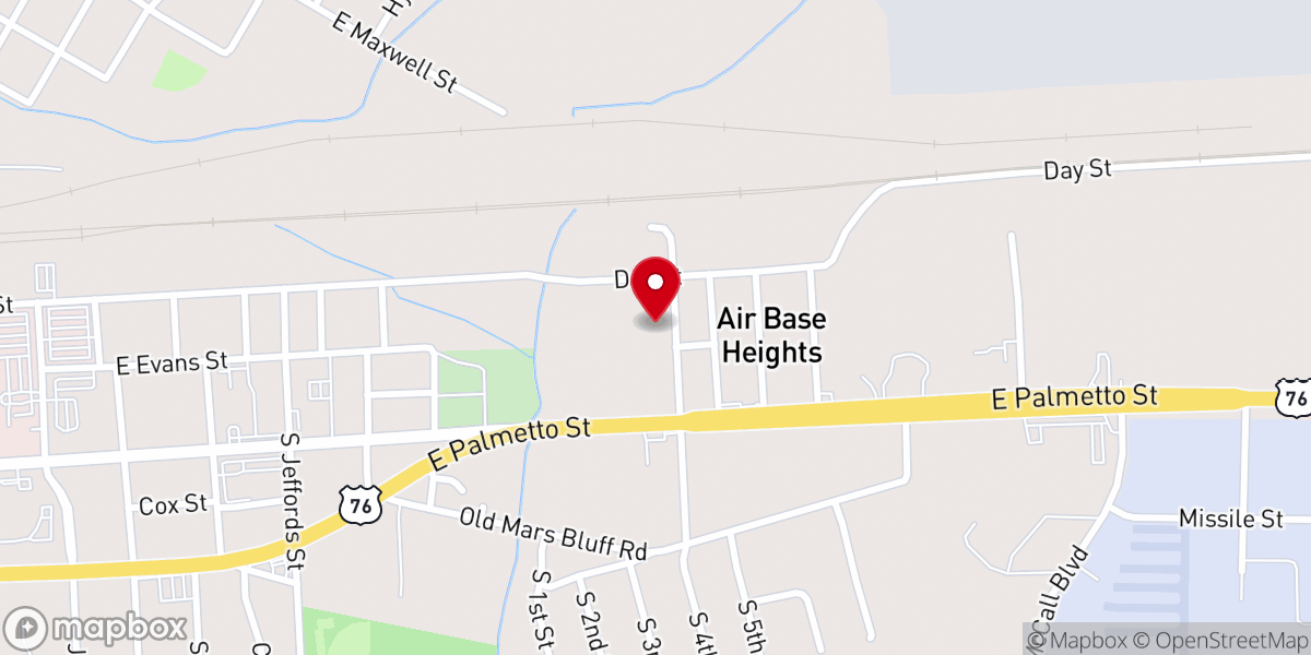 Map showing location of The Light Of The World Church, Iglesia La Luz Del Mundo, Florence SC