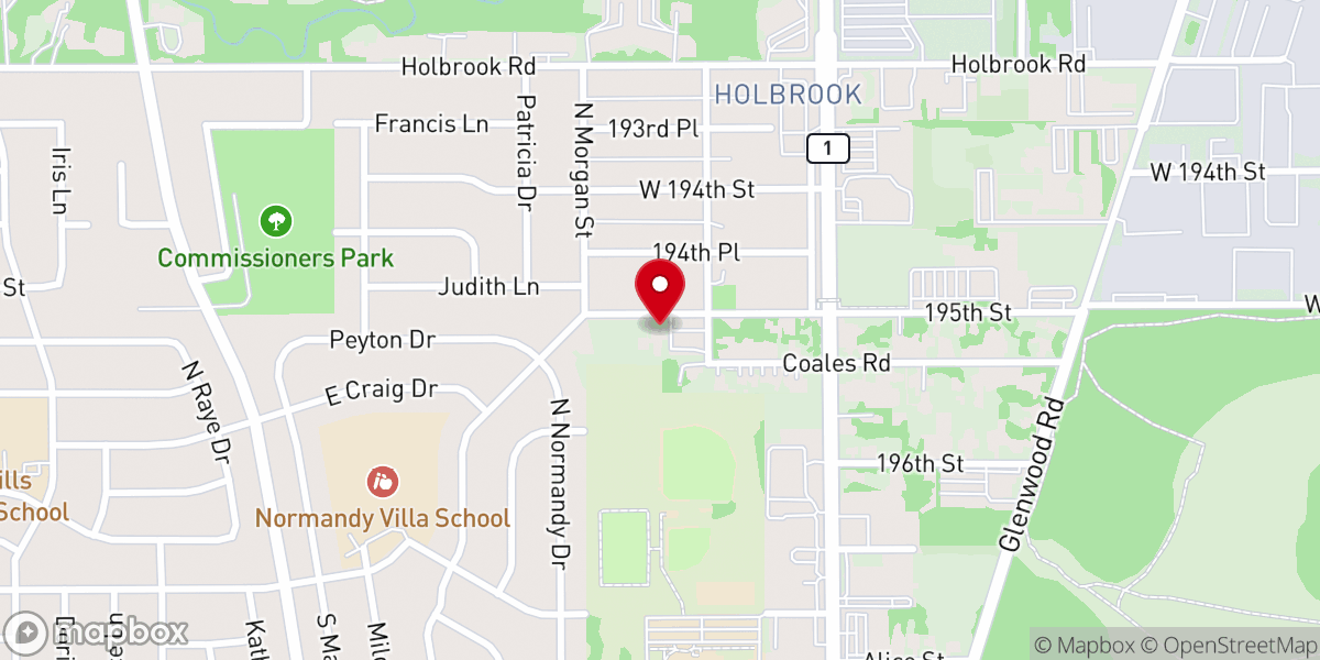 Map showing location of New Testament Christian Church