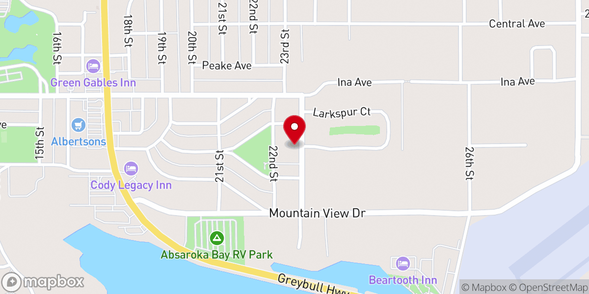 Map showing location of First Presbyterian Church