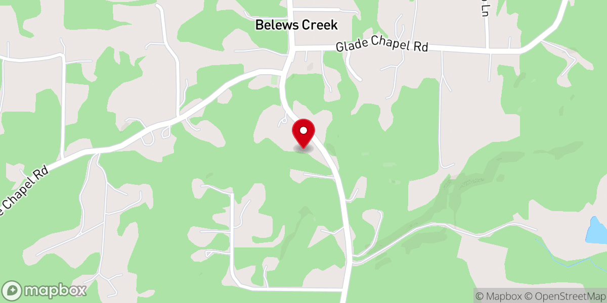 Map showing location of Glade Chapel