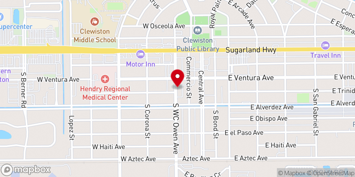 Map showing location of Pentecostal Faith Cathedral Inc