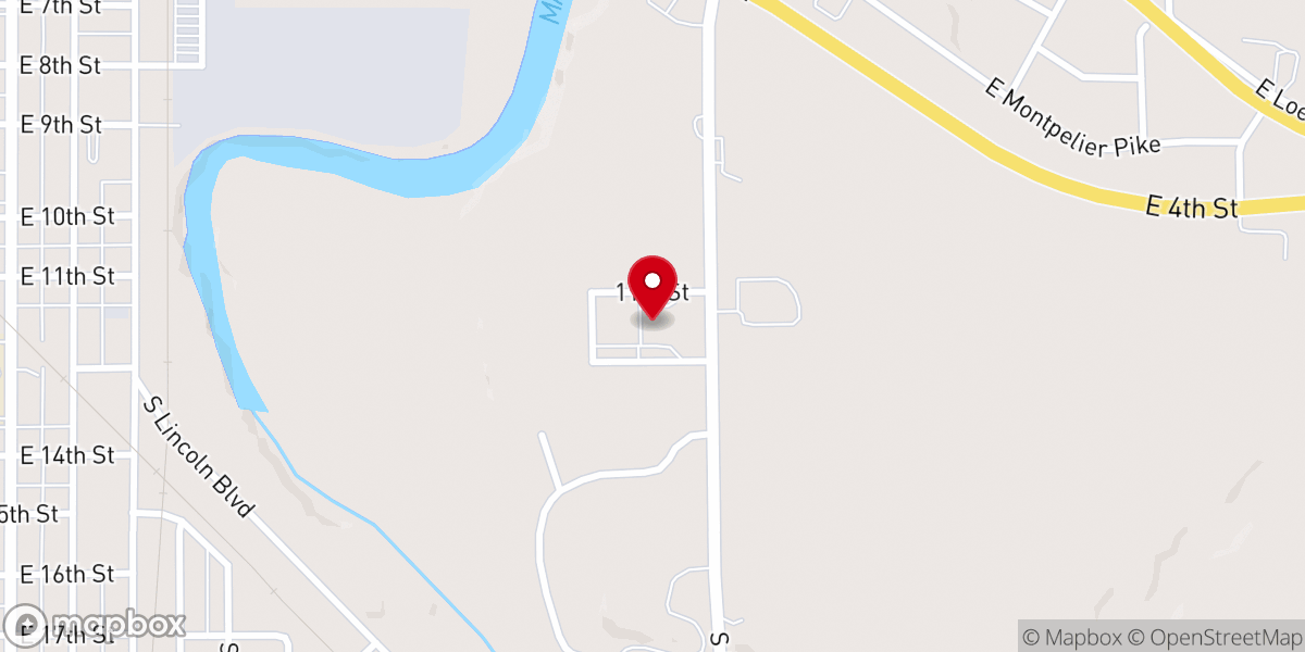 Map showing location of First Pentecostal Church
