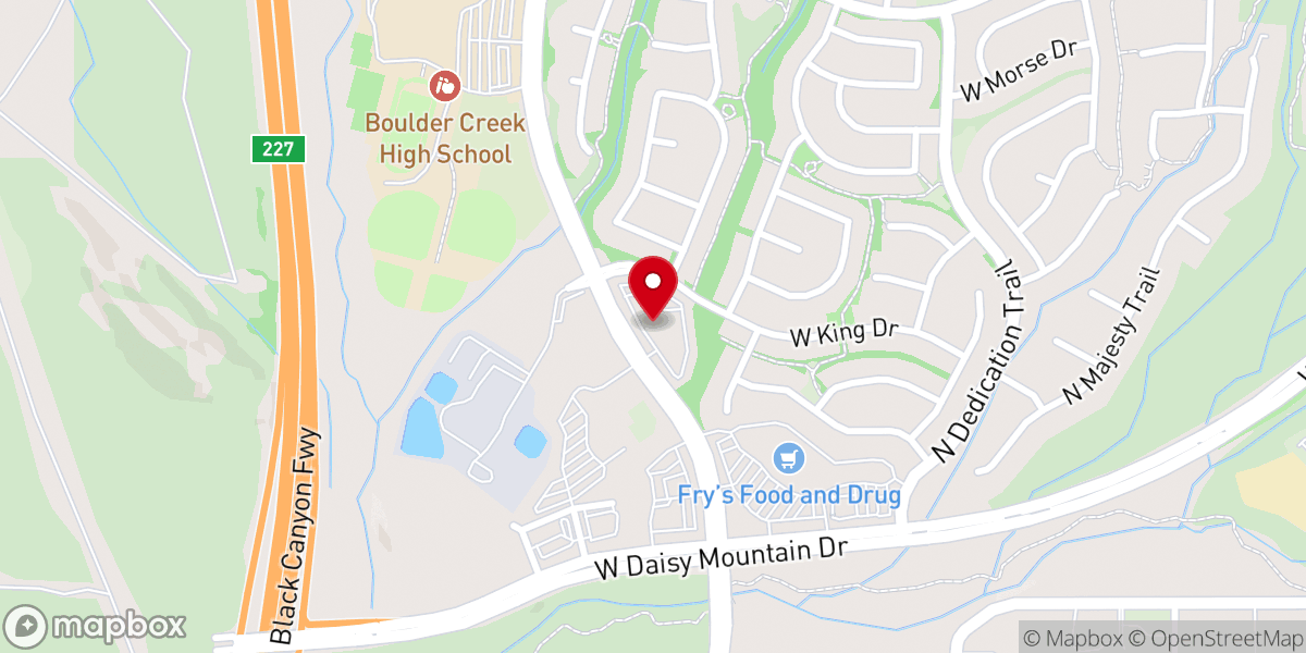 Map showing location of Christ's Church of the Valley (CCV) - Anthem