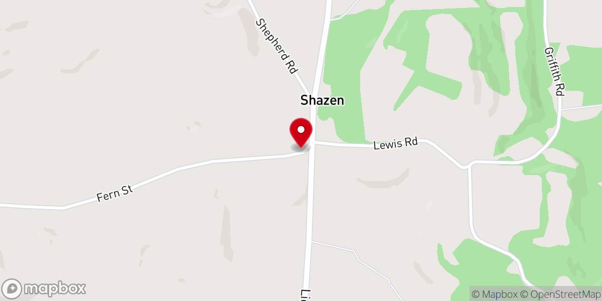 Map showing location of Pleasant View Allegheny Wesleyan Methodist Church