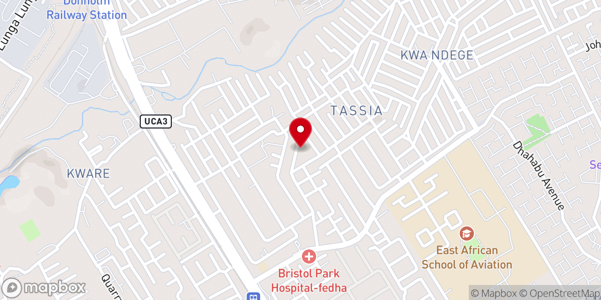 Map showing location of A.C.K St. Cecilia Church Tassia