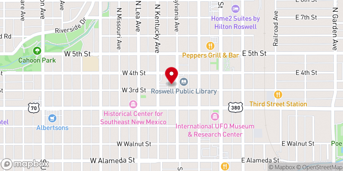 Map showing location of Washington Avenue Fellowship