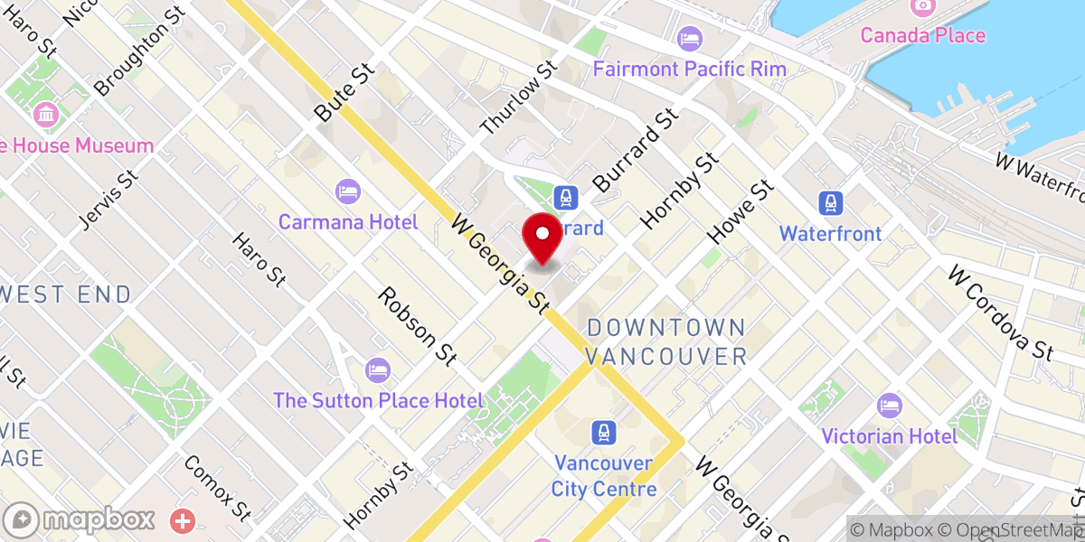 Map showing location of Christ Church Cathedral