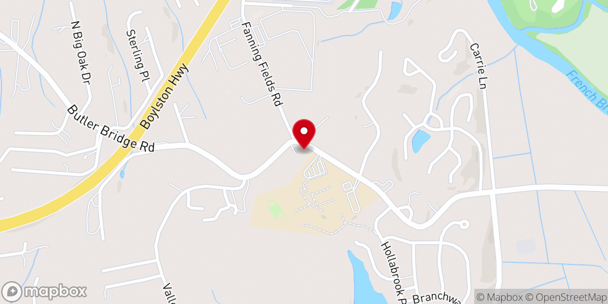 Map showing location of Mills River Christian Academy