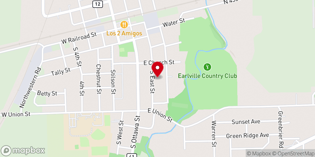 Map showing location of Immanuel Lutheran Church