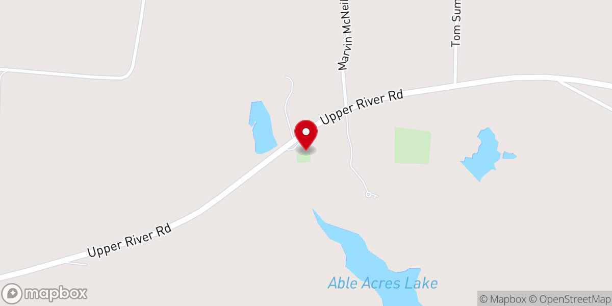 Map showing location of Salem Church