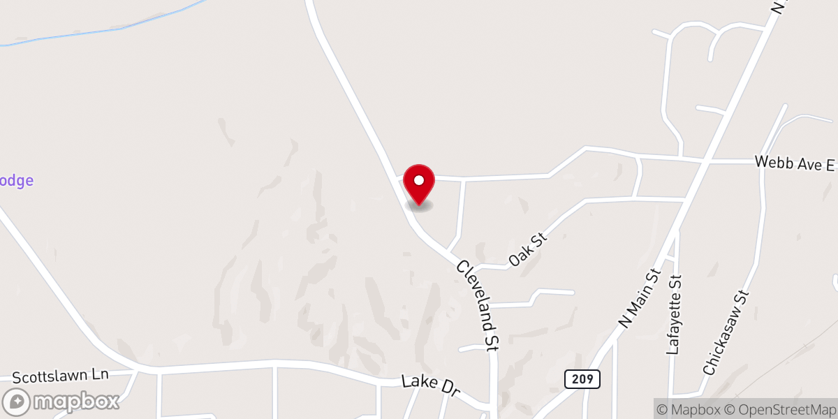 Map showing location of New Beginnings Christian Center Inc