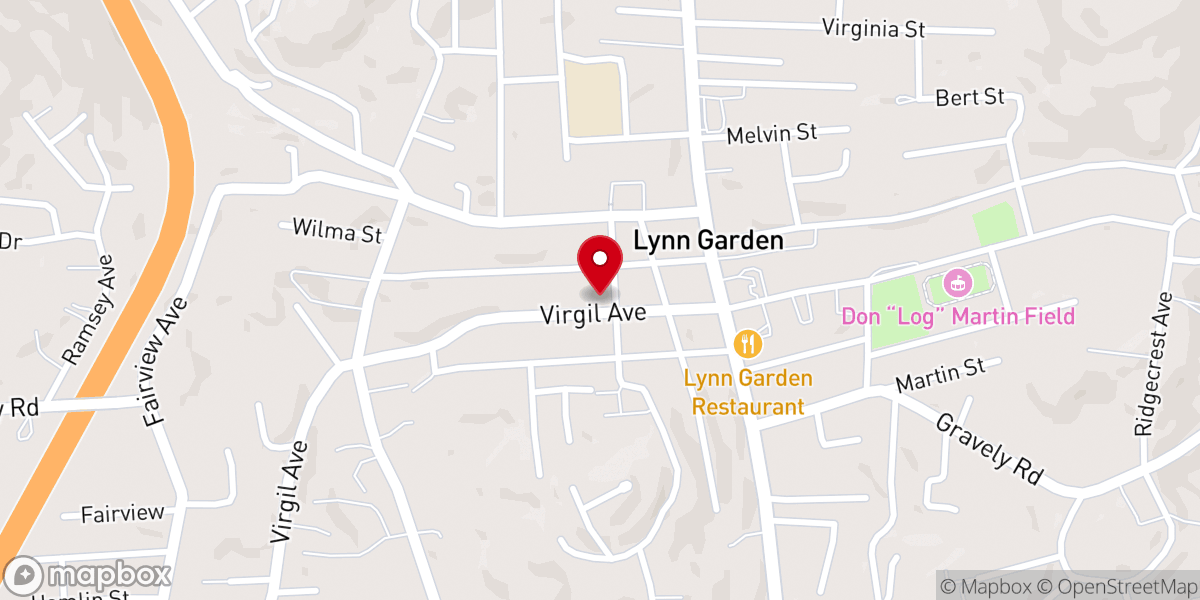 Map showing location of Ketron Memorial Methodist Church