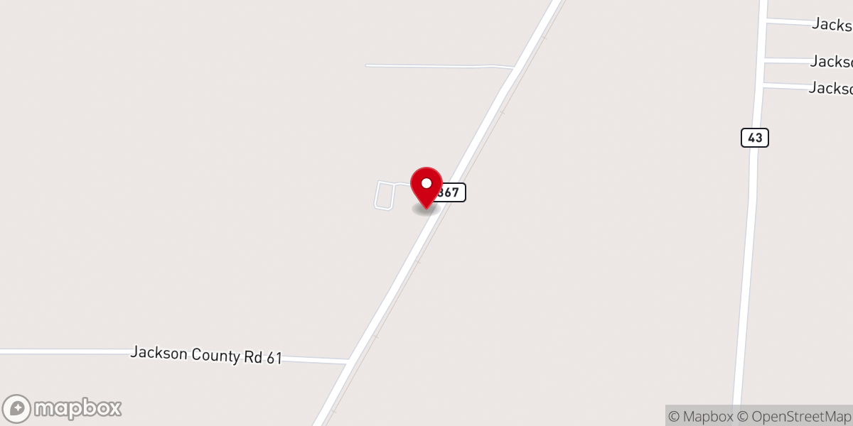 Map showing location of New Hope Church