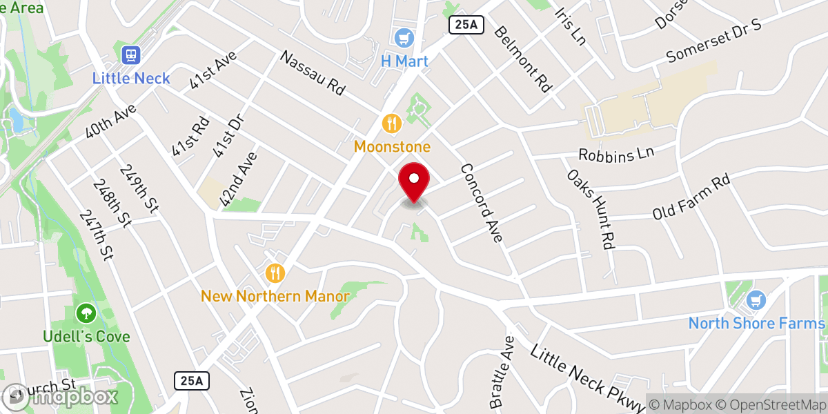 Map showing location of Christ Evangelical Lutheran
