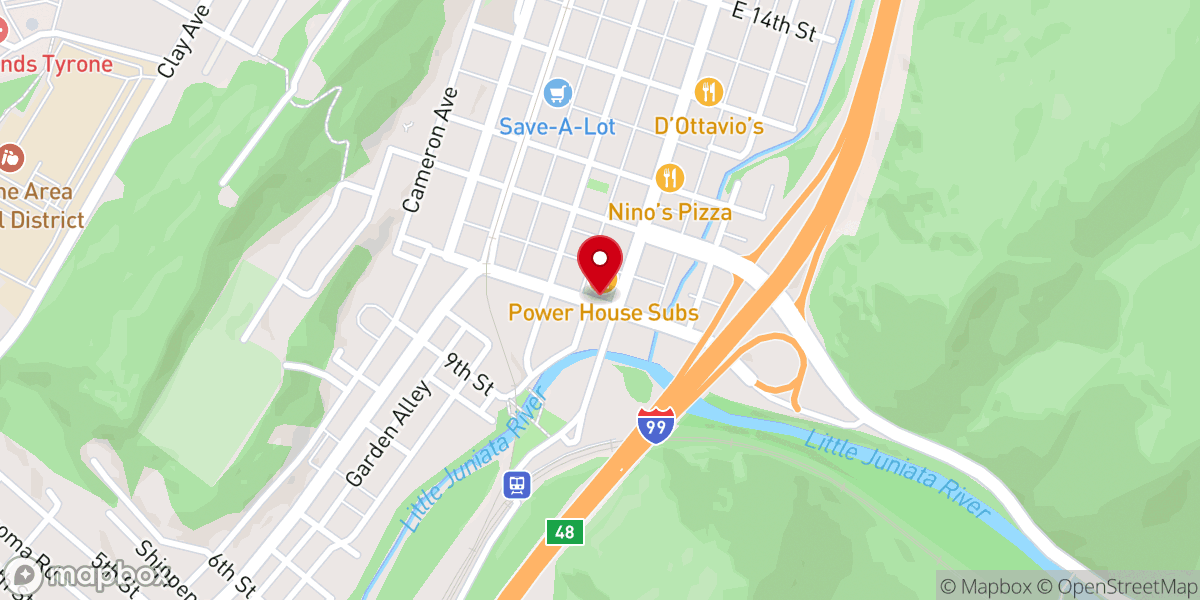 Map showing location of St John's Lutheran Church