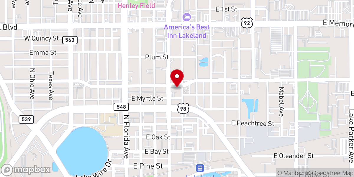 Map showing location of Strong Tower Church