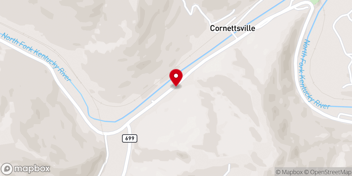 Map showing location of Bethanna Baptist Church