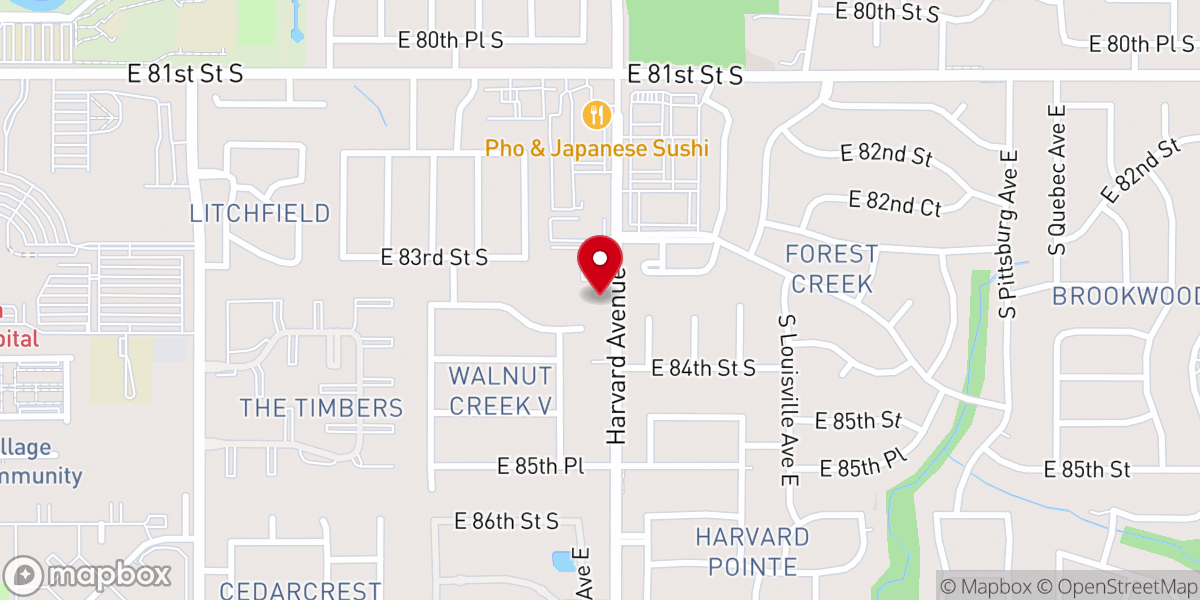 Map showing location of Rentie Grove Church