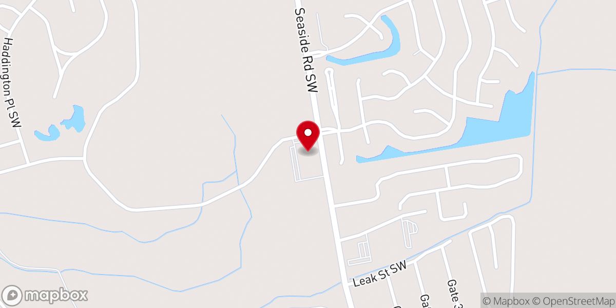 Map showing location of Seaside United Methodist Church