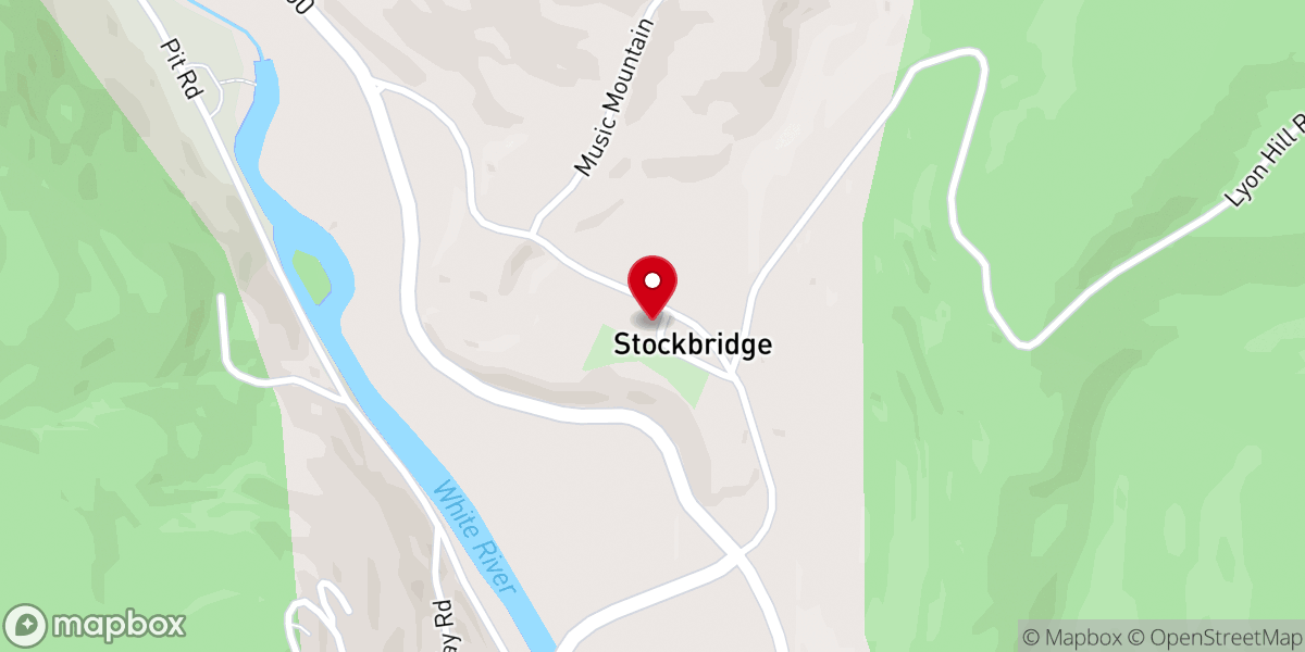 Map showing location of Stockbridge Meeting House