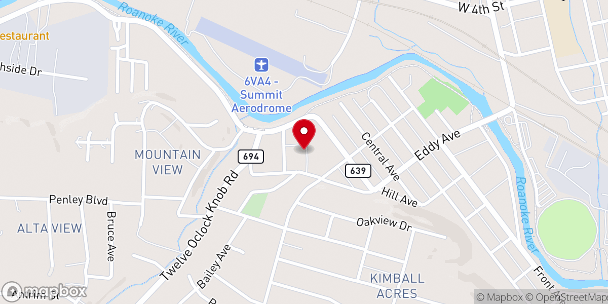 Map showing location of Riverside Evangelical Methodist