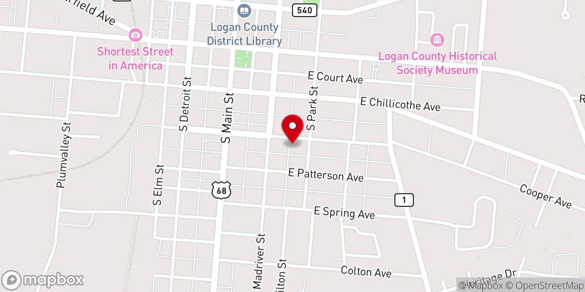 Map showing location of Auburn Avenue Baptist Church
