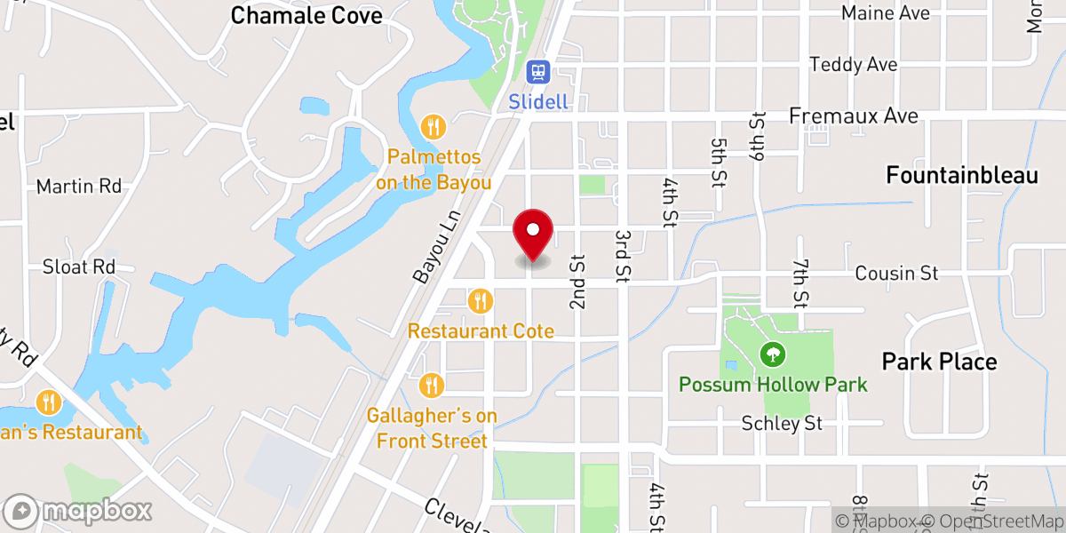 Map showing location of The Genesis Project Slidell