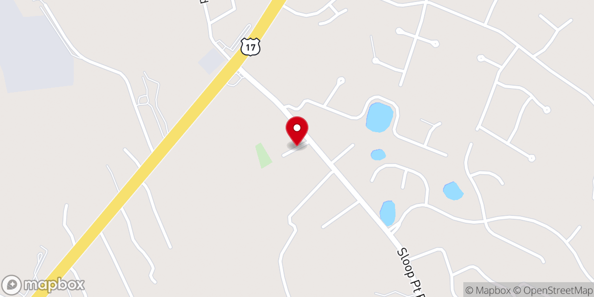 Map showing location of Blakes Chapel