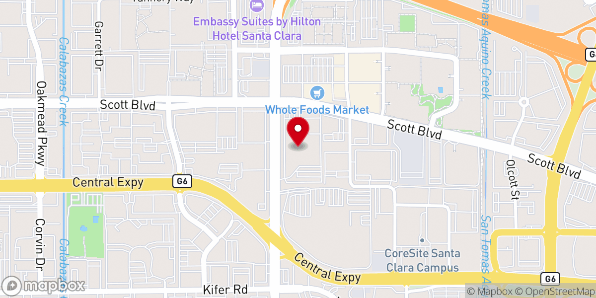 Map showing location of Silicon Valley Christian Assembly